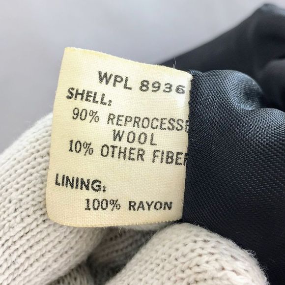 Vtg Varsity Jacket DeLong Maroon 1950s Wool Leather Sleeve Tiger Logo Sz M - Picture 11 of 13